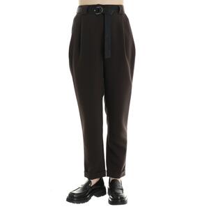 PANTALONE CON CINTURA MARRONE